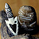 Dagger-harpoon. A pendant for good luck, a talisman made of bone, Pendants, Yalta,  Фото №1