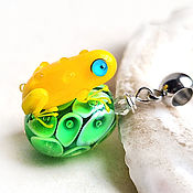 Украшения handmade. Livemaster - original item Frog pendant 