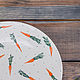 A plate of carrots, hand made ceramics, Plates, Zhukovsky,  Фото №1