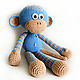 Master-class of crochet toy Monkey. Knitting patterns. GALAtoys. My Livemaster. Фото №6