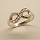 Order Ring Infinity 925 sterling Silver. Zoloto Master. Livemaster. . Rings Фото №3