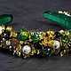 Ободок и серьги в стиле D&G. Ободки. Ирина Куликова (bisheri). Интернет-магазин Ярмарка Мастеров.  Фото №2