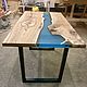 Стол река. Столы. Mitkin_workshop. Интернет-магазин Ярмарка Мастеров.  Фото №2