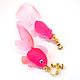 Gold fish clip earrings, funny earrings, funny earrings. Clip on earrings. artteremok. Online shopping on My Livemaster.  Фото №2