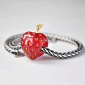 Украшения handmade. Livemaster - original item Strawberry bracelet charm. Handmade.