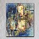 Picture Evening City No. №4, mix media. Pictures. Natalia Gukova Mixed Media Art. Online shopping on My Livemaster.  Фото №2