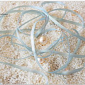 Материалы для творчества handmade. Livemaster - original item Mother-of-pearl ribbons, 3.5 mm wide. Handmade.