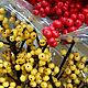 Ветка с ягодами Илекс жёлтый.Живые цветы.Букет в вазу, Букеты, Москва,  Фото №1