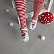 Order Shoes for Blythe with mushroom fly agarics (color - white , red). Olga Safonova. Livemaster. . Clothes for dolls Фото №3