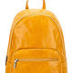 Leather backpack Violetta (yellow), Backpacks, St. Petersburg,  Фото №1