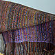 Patterned scarf. Hand weaving. Scarves. Mariya. Ruchnoe tkachestvo. Ярмарка Мастеров.  Фото №4