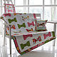Patchwork quilt with pillowcase, and mural 'Bows', Baby blanket, St. Petersburg,  Фото №1