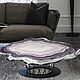 Журнальный столик из эпоксидной смолы "Фиолетовый агат", Гаджеты для дома, Москва,  Фото №1
