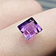 1.75 Ct., Чистый прозрачный Аметист Бразилия моя ручная огранка, Кабошоны, Бангкок,  Фото №1