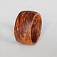 Wide ring made of Karelian birch. Rings. Wooden jewellery. Online shopping on My Livemaster.  Фото №2
