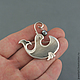 Brooch silver FISH-WHALE (silver, mother of pearl, pearls). Brooches. jewelart. Online shopping on My Livemaster.  Фото №2