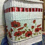 плетеный абажур большого размера в стиль Прованс