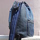 Backpack denim Biker. Backpacks. bRucksack. My Livemaster. Фото №5