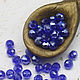 Rondel beads 4 mm Cobalt glass 70 PCs, Beads1, Solikamsk,  Фото №1