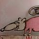Ключница. Вешалка. Вывеска. Панно.  "Крыса." HOME SWEET HOME. Ключницы настенные. Мастерская  К.. Ярмарка Мастеров.  Фото №6