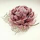 Windy Lotus. Brooch - fabric flower. Brooches. ms. Decorator. My Livemaster. Фото №6