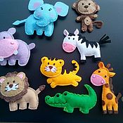 Куклы и игрушки handmade. Livemaster - original item Felt toys "Funny animals". Handmade.