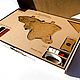 Mapa del mundo Wall decoration Brown 130x78. World maps. mybestbox (Mybestbox). Интернет-магазин Ярмарка Мастеров.  Фото №2
