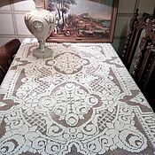 Для дома и интерьера handmade. Livemaster - original item Tablecloths:Fillet tablecloth, fillet -guipure lace technique. Handmade.