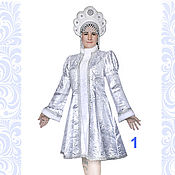 Русский стиль handmade. Livemaster - original item Costume of Snow Maiden, of the Snow queen, Winter Costume. Handmade.