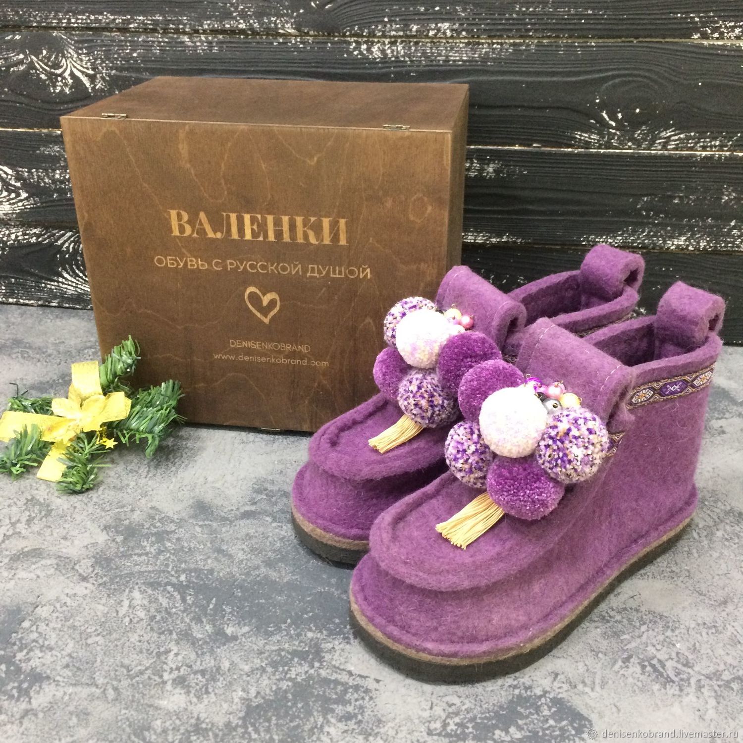 Boots casual 'LILAC BOUQUET', on the sole, National shoes, Moscow,  Фото №1