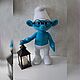 Смурфик Знайка / Smurf. Мягкие игрушки. Вероника Дюваль. Интернет-магазин Ярмарка Мастеров.  Фото №2