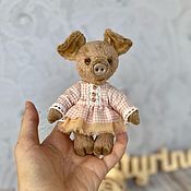 Куклы и игрушки handmade. Livemaster - original item Pig Teddy. Handmade.