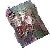 Канцелярские товары handmade. Livemaster - original item notebooks: A5 notebook with a wood cover (imitation). Handmade.