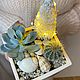 Новогодняя композиция из суккулентов с гирляндой. Флорариумы. Florariumwithlove. Интернет-магазин Ярмарка Мастеров.  Фото №2