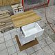 Консольный столик Берген мини с дубовой столешницей. Консоли. Vasilev workshop. Интернет-магазин Ярмарка Мастеров.  Фото №2