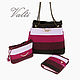  Set with purse and cosmetic bag. Crossbody bag. Valti. Online shopping on My Livemaster.  Фото №2