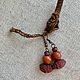 Earrings with palm seeds and wooden beads brown ethno boho. Earrings. florispb. Online shopping on My Livemaster.  Фото №2