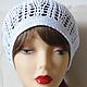 БЕРЕТ ажурный вязаный. Береты. Gala  Devi crochet design ВЯЗАНИЕ. Ярмарка Мастеров.  Фото №4