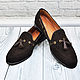 Men's loafers made of natural suede, individual tailoring!. Loafers. SHOES&BAGS. My Livemaster. Фото №4