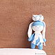 Зайчик в шапочке с белой лилией. Мягкие игрушки. ToysAndToys. Интернет-магазин Ярмарка Мастеров.  Фото №2