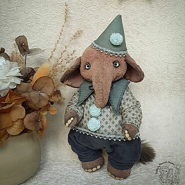 Куклы и игрушки ручной работы. Ярмарка Мастеров - ручная работа Слоник Феня. Handmade.