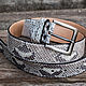 Male / female Python leather belt. Christmas gift, Straps, Denpasar,  Фото №1
