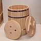 Wooden water barrel 100 liters. A barrel for a bath. Art.17037. Saunas and baths. SiberianBirchBark (lukoshko70). My Livemaster. Фото №4