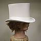 Cilindro grande de la boda de los hombres blancos. Sombreros de la boda. Felt Hats Shop. Ярмарка Мастеров.  Фото №6