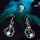 Order Earrings 'turquoise scattering'. AZOZA. Livemaster. . Earrings Фото №3