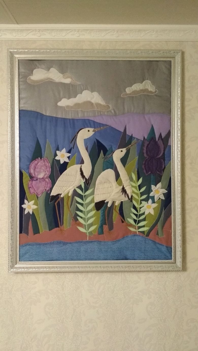 Аппликация цапля