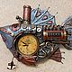 Часы рыба"LUSKY" в стиле стимпанк. Часы классические. steampunkclock777. Интернет-магазин Ярмарка Мастеров.  Фото №2