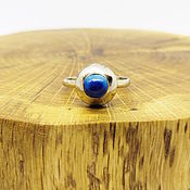 Украшения handmade. Livemaster - original item 17.5 p Ring Voice of the sky (lapis lazuli). Handmade.