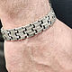 Order  BS 040 Double Link Bracelet. Persian (persianjewelry) (persianjewelry). Livemaster. . Cuff bracelet Фото №3