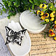Brooch ' Black and white moth, butterfly, black and white'. Brooches. greenfox-23. My Livemaster. Фото №4